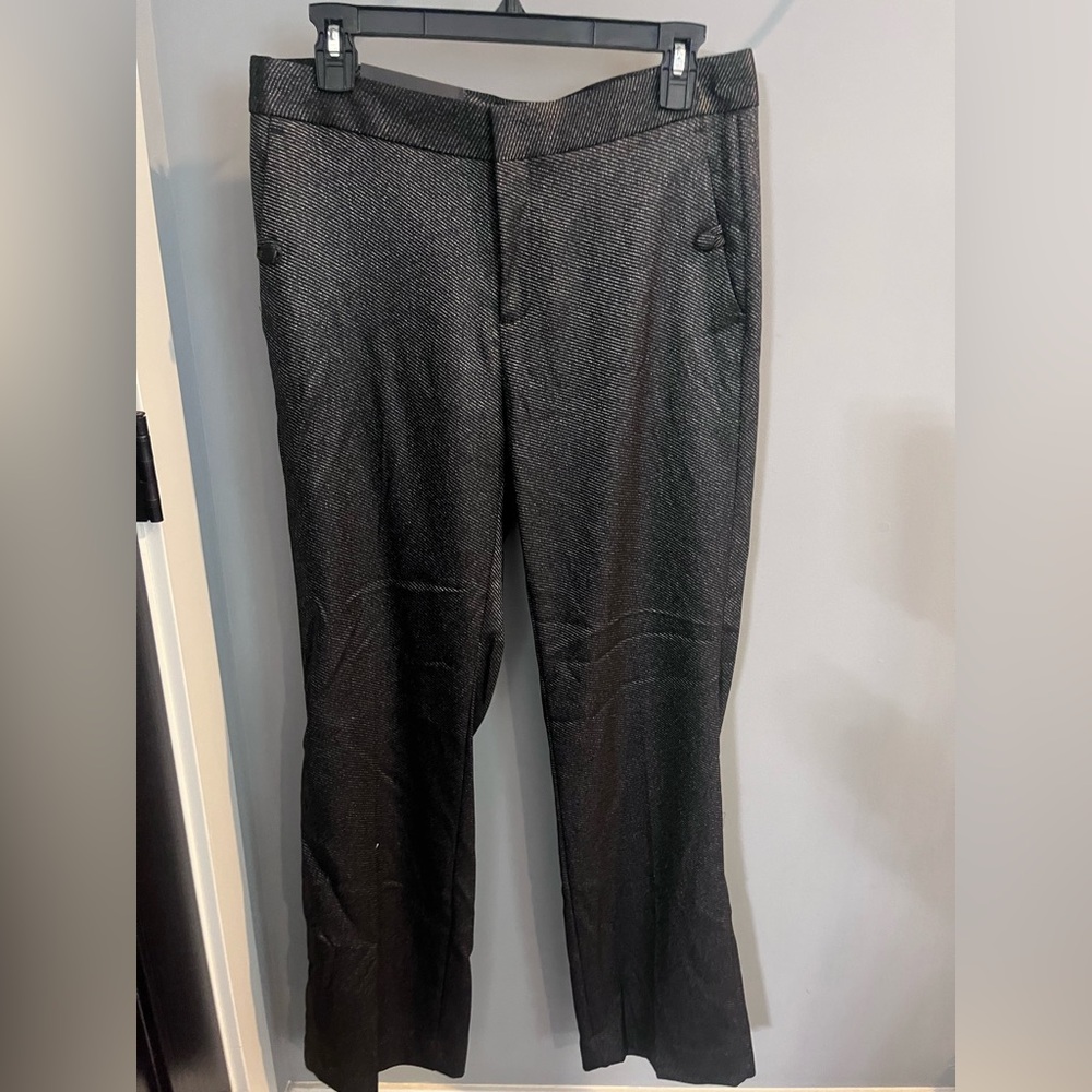 Banana Republic NWT Black Dress Pants with Subtle Metallic Texture